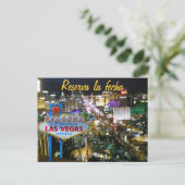 ラスベガスの日付を保存スペインの 案内ポストカード (スタンド正面)