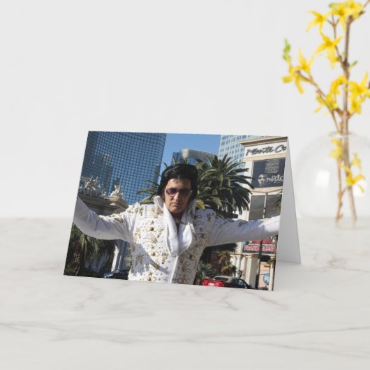 ラスベガスの父おもしろいの日のキングカード カード (黄色い花)