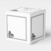 ラスベガスの目的地の結婚式のお願いボックス フェイバーボックス (正面サイド)