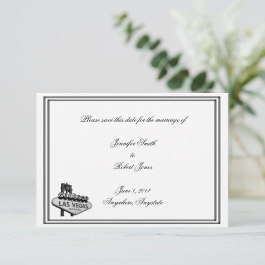ラスベガスの目的地の結婚式の日付を保存 セーブザデート (スタンド正面)