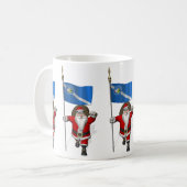 ラスベガスの看板のあるサンタクロース コーヒーマグカップ (正面左)