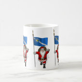 ラスベガスの看板のあるサンタクロース コーヒーマグカップ (中央)