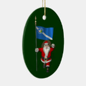 ラスベガスの看板のあるサンタクロース セラミックオーナメント (右)