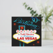 ラスベガスの第30誕生会 招待状 (スタンド正面)