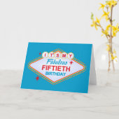 ラスベガスの第50誕生日 カード (黄色い花)