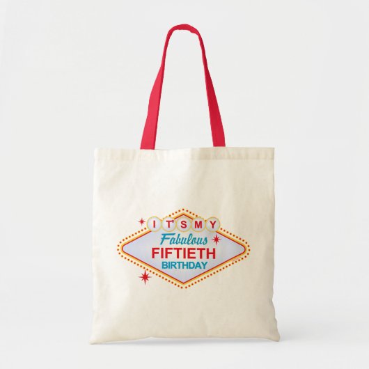 ラスベガスの第50誕生日 トートバッグ (正面)