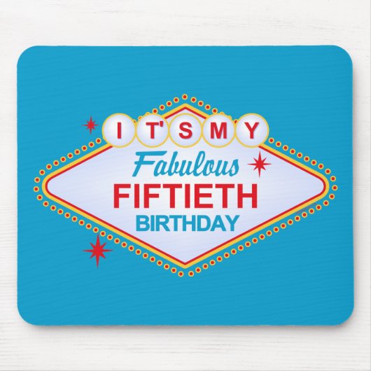 ラスベガスの第50誕生日 マウスパッド (正面)