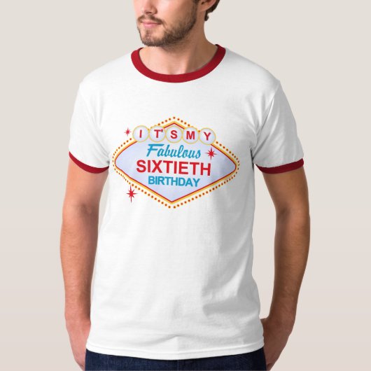 ラスベガスの第60誕生日 Tシャツ (正面)