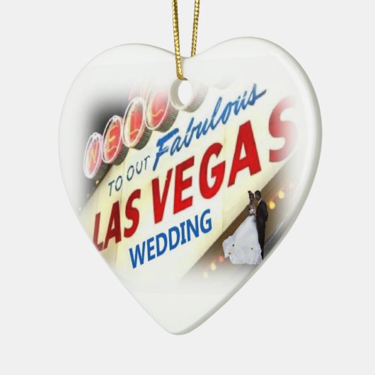 ラスベガスの素晴らしいオーナメントへようこそ セラミックオーナメント (左)