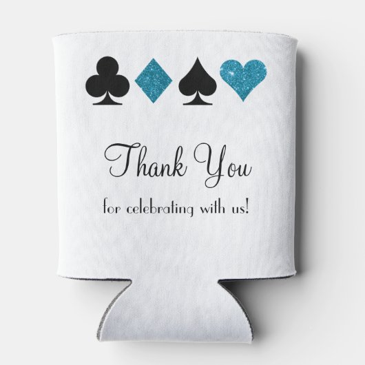 ラスベガスの結婚クーラーボックスに賛成ターコイズ 缶クーラー (裏面)