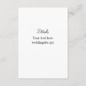 ラスベガスの結婚テーマ縦型エンクロージャカード エンクロージャーカード (裏面)