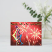 ラスベガスの結婚ヴィンテージサイン花火 案内ポストカード (スタンド正面)