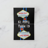 ラスベガスの結婚式によって割り当てられる座席 カード (内部)