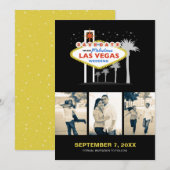 ラスベガスの結婚式の保存日付 セーブザデート (正面/裏面)