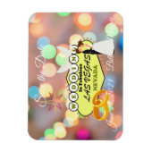 ラスベガスの結婚式の日付を保存するフォトマグネット マグネット (縦)