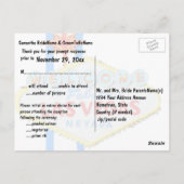 ラスベガスの結婚式の日付を保存 ポストカード (裏面)