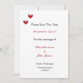 ラスベガスの結婚式は日付発表を保存 セーブザデート (裏面)