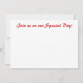 ラスベガスの結婚式 招待状 (裏面)