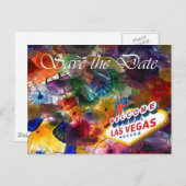 ラスベガスの花はがきを保存する 案内ポストカード (正面/裏面)
