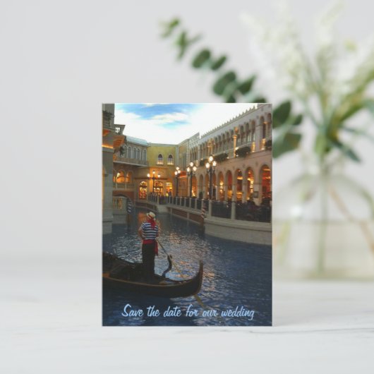 ラスベガスの計画を結婚保存する 案内ポストカード (スタンド正面)