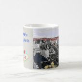 ラスベガスの誕生会のパーソナライズな印 コーヒーマグカップ (中央)