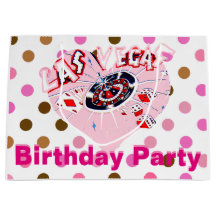 ラスベガスの誕生会のピンクのブラウンのカジノの点