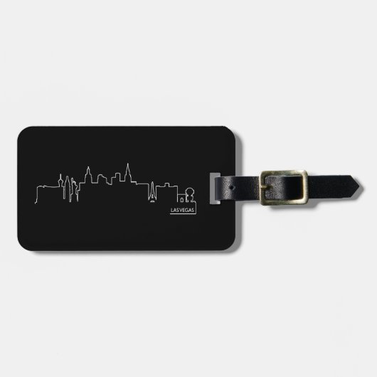 ラスベガスの都市景観 ラゲッジタグ (正面横)