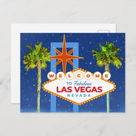 ラスベガスの魔法の夜へようこそ ポストカード (正面/裏面)