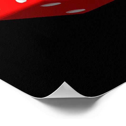 ラスベガスへようこそ+サイコロベクターグラフィック ポスター (角)