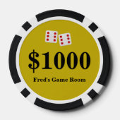 ラスベガスへようこそ – 昼と夜 ポーカーチップ (裏面)