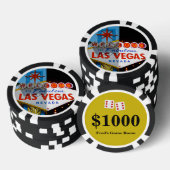 ラスベガスへようこそ – 昼と夜 ポーカーチップ (積み重ね)