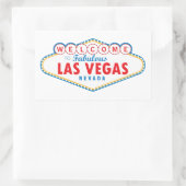 ラスベガスへようこそ 長方形シール (バッグ)