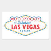 ラスベガスへようこそ 長方形シール (正面)