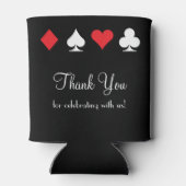 ラスベガスをテーマ結婚にしたクーラーボックスレッドブラック 缶クーラー (裏面)