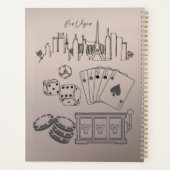 ラスベガスをテーマ結婚にした プランナー手帳 (裏面)