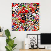 ラスベガスアイアンズギャンブラーDelight ポスター (ホームオフィス)