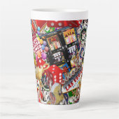 ラスベガスアイコン – Gamblers Delight カフェラテマグ (正面)