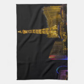 ラスベガスアットナイトスカイライン キッチンタオル (縦)