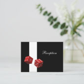 ラスベガスウェディングレセプションカード エンクロージャーカード (スタンド正面)