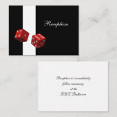 ラスベガスウェディングレセプションカード エンクロージャーカード (正面/裏面)