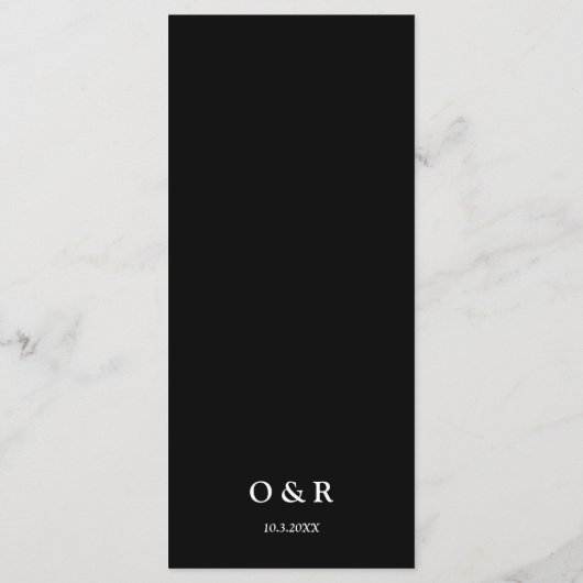 ラスベガスウェディングレセプションメニューへようこそ メニュー (裏面)