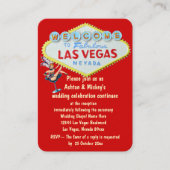 ラスベガスウェディングレセプション招待状 エンクロージャーカード (正面)