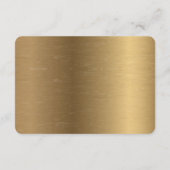 ラスベガスウェディングレセプション金ゴールドエンクロージャ エンクロージャーカード (裏面)