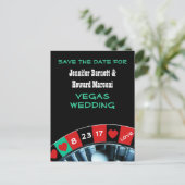 ラスベガスウェディング日付のポストカードを保存 案内ポストカード (スタンド正面)