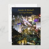 ラスベガスウェディングRSVP返信 インビテーションポストカード (正面/裏面)