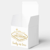 ラスベガスウェルカムサインエレガント金ゴールド結婚ズ フェイバーボックス (オープン)