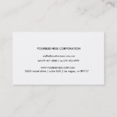 ラスベガスウェルカムサインジェネリック名刺 名刺 (裏面)