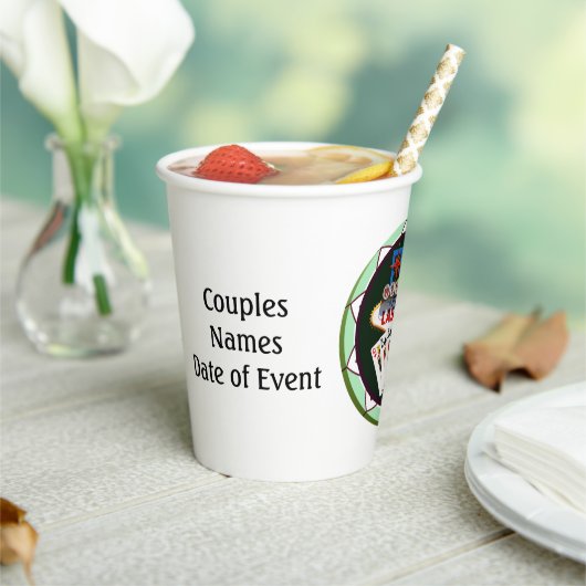 ラスベガスウェルカムサイントランプのポーカーチップ 紙コップ (インサイチュ)