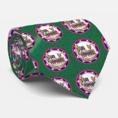 ラスベガスウェルカムサインレッド&ブルートランプのポーカーチップ ネクタイ (ロール)