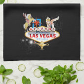 ラスベガスウェルカムサイン キッチンタオル (折り畳み)
